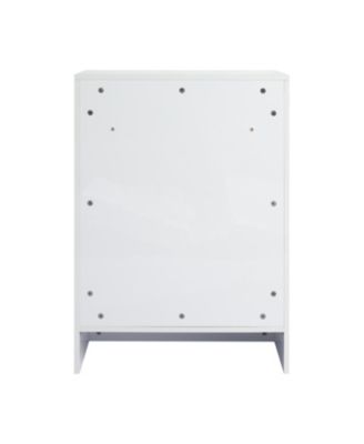 72" White Vanity Combo: 4-Storage & 2-Wall Cabinets, Soft Close