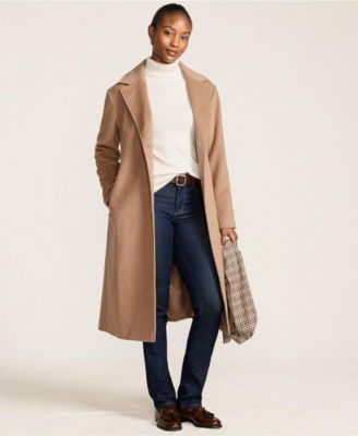 Women's Wool Wrap Long Coat