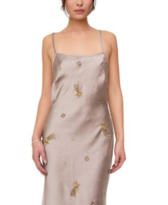 Women's Starburst All Over Embellished Maxi Dress