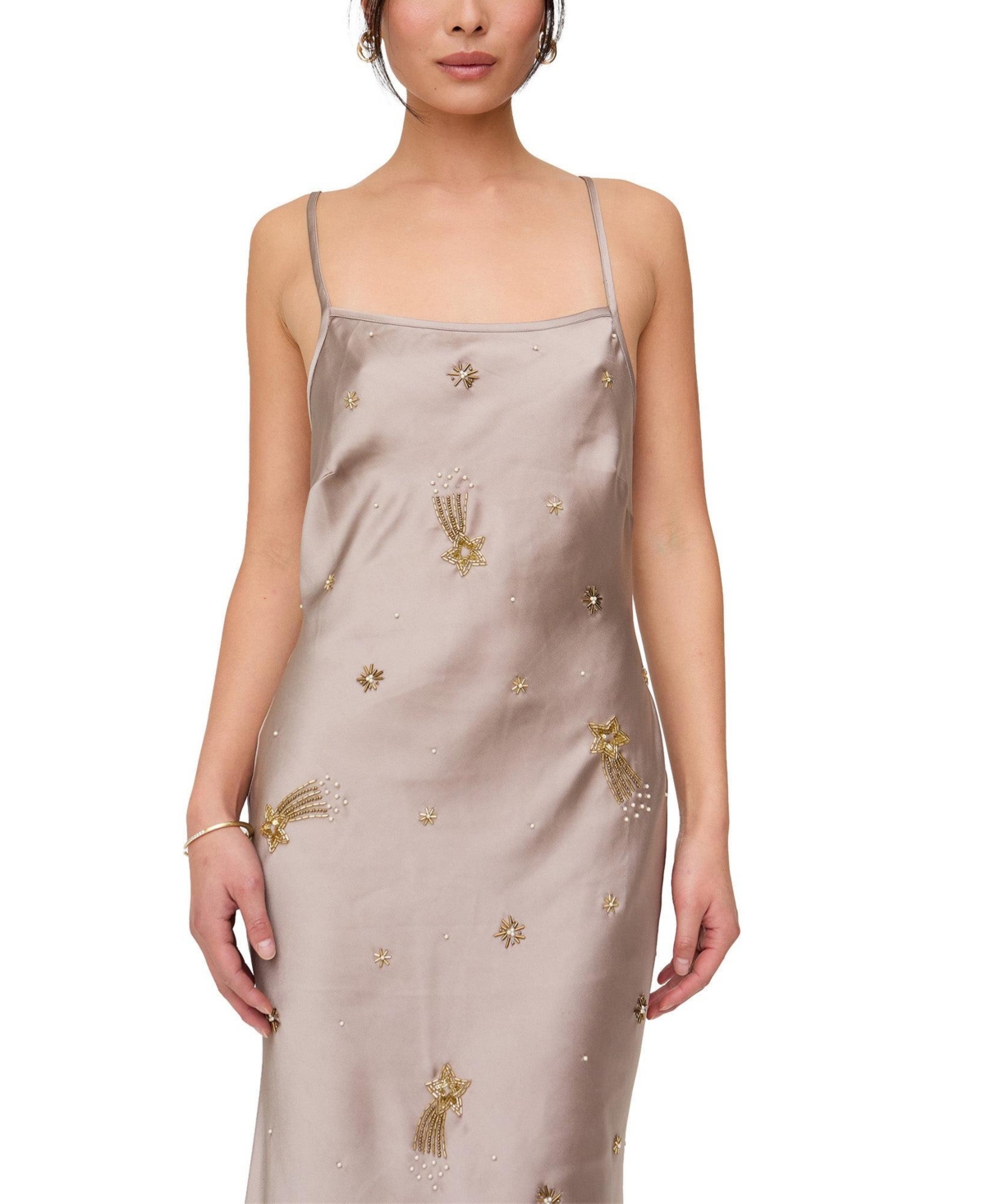 Lily and Lionel London Women's Starburst All Over Embellished Maxi Dress