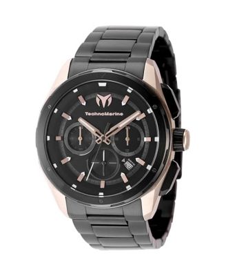 Men's TM-318092 OCEAN Quartz Black Dial Watch
