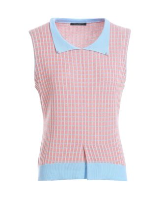Women's Tencel Tweed Polo Vest