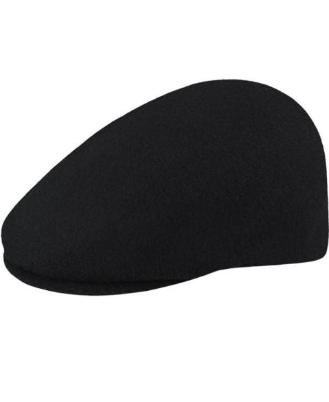 Мужские кепки Kangol Wool Clery Ivy & Flat, цвет: Чёрный