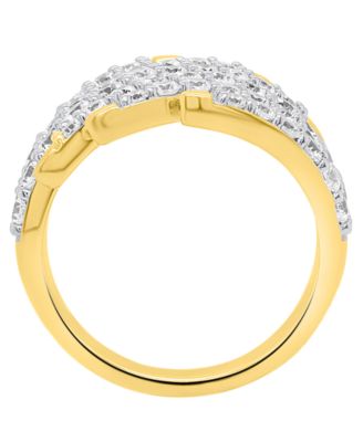 Lab-Grown Diamond Ring (2.ct. t.w.) in 14k Gold Plated Sterling Silver