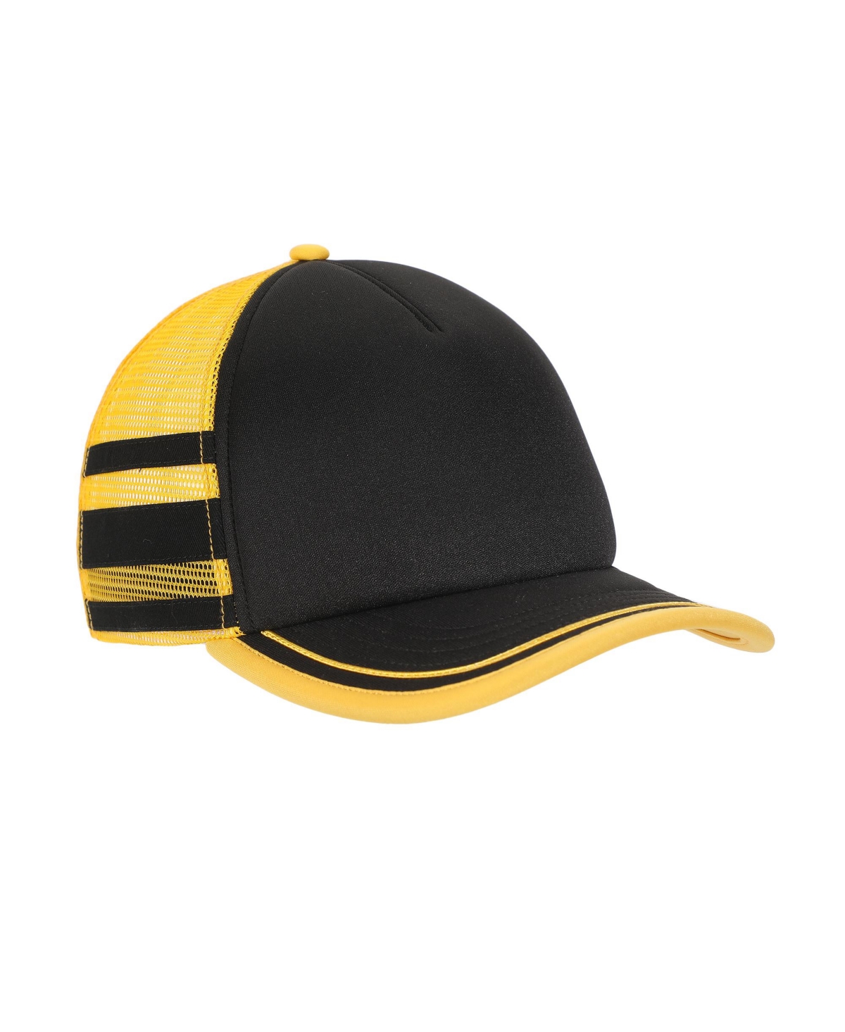 Stranger Things Men's Dustin Henderson Black & Yellow Cosplay Trucker Hat