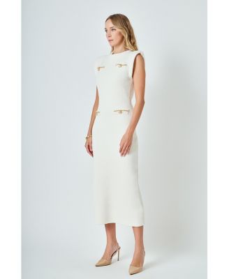 Women's Knit Padded Maxi Dress