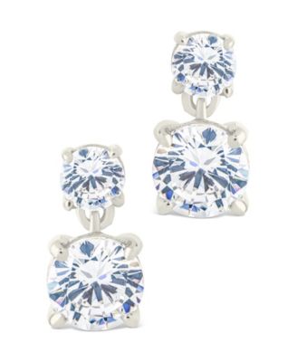Sterling Silver Galatea Brilliant Cut CZ Studs