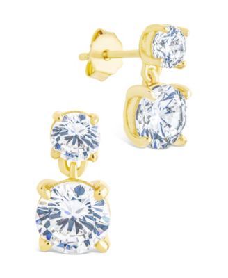 Sterling Silver Galatea Brilliant Cut CZ Studs