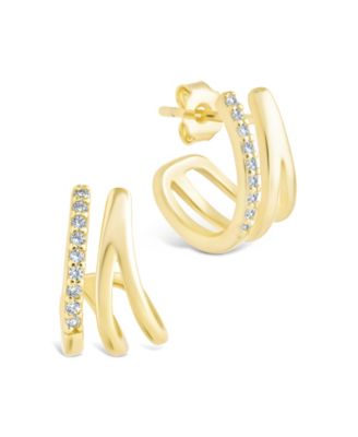 Sterling Forever - Sterling Silver Harlowe Claw Studs