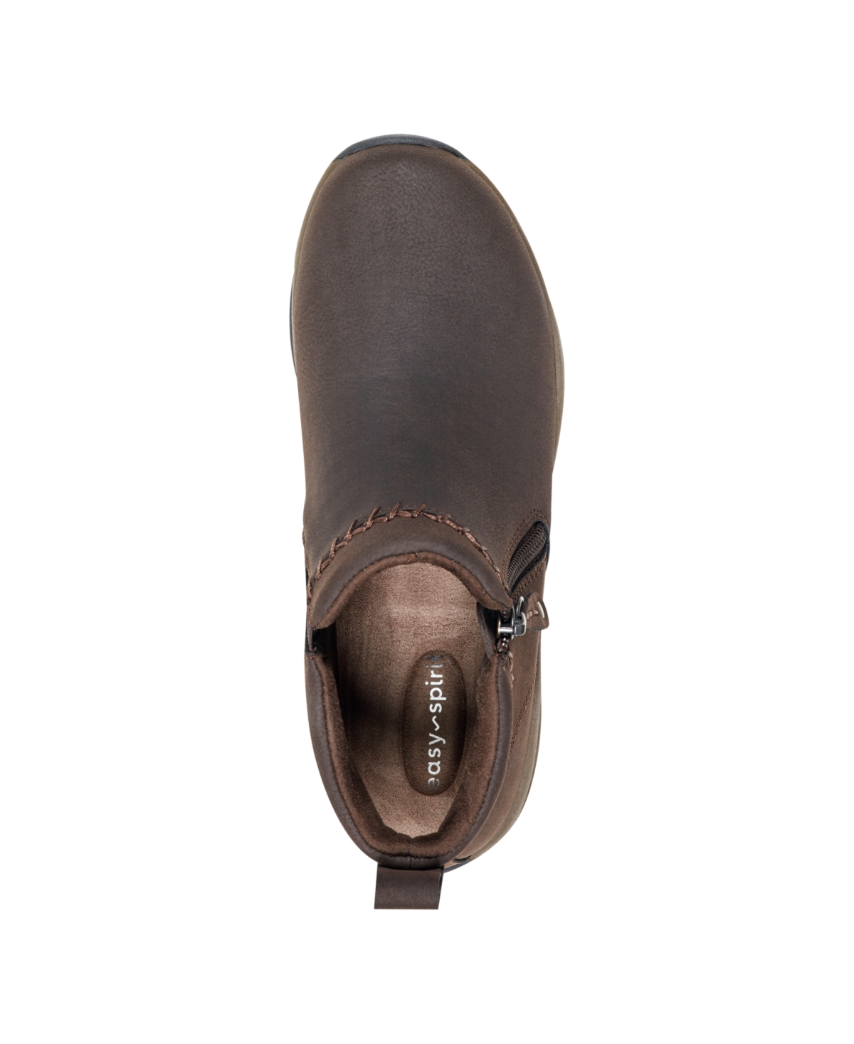 Easy Spirit Women's Madra Side Zip Water Repellent Booties In Brown