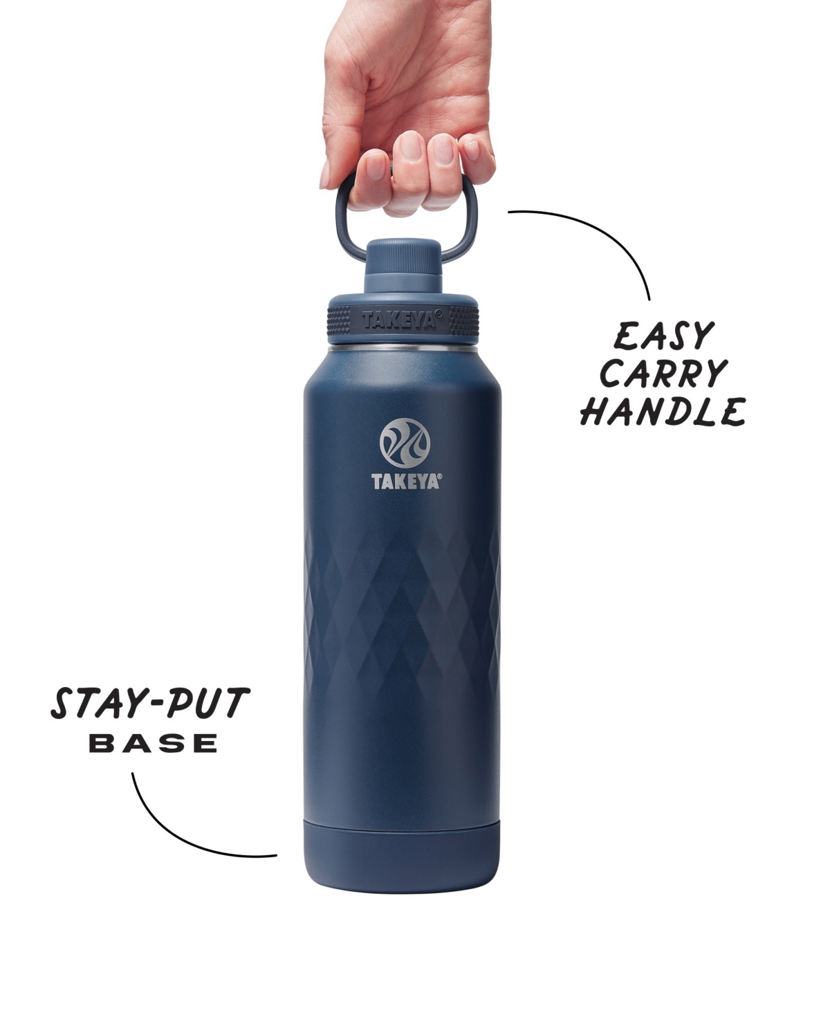 Takeya Sport 40 Oz. Triple-insulated Water Bottle With Spout Lid In Purple