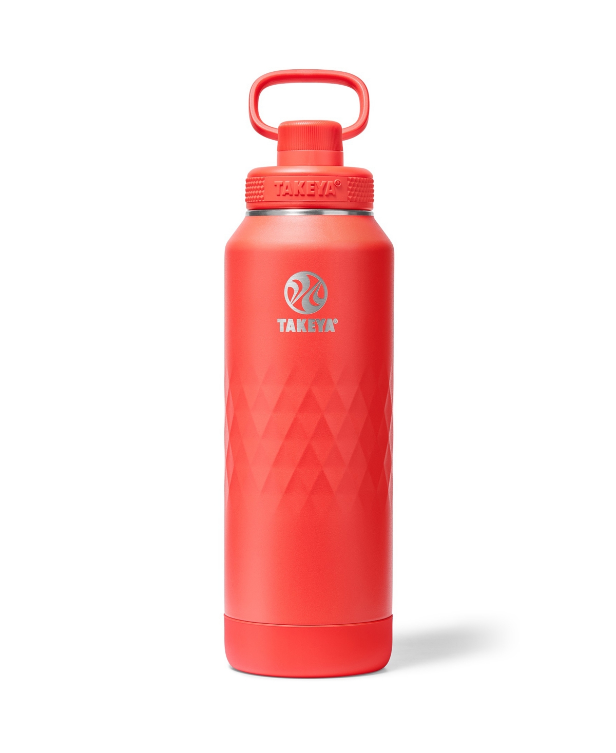 Takeya Sport 40 Oz. Triple-insulated Water Bottle With Spout Lid In Red