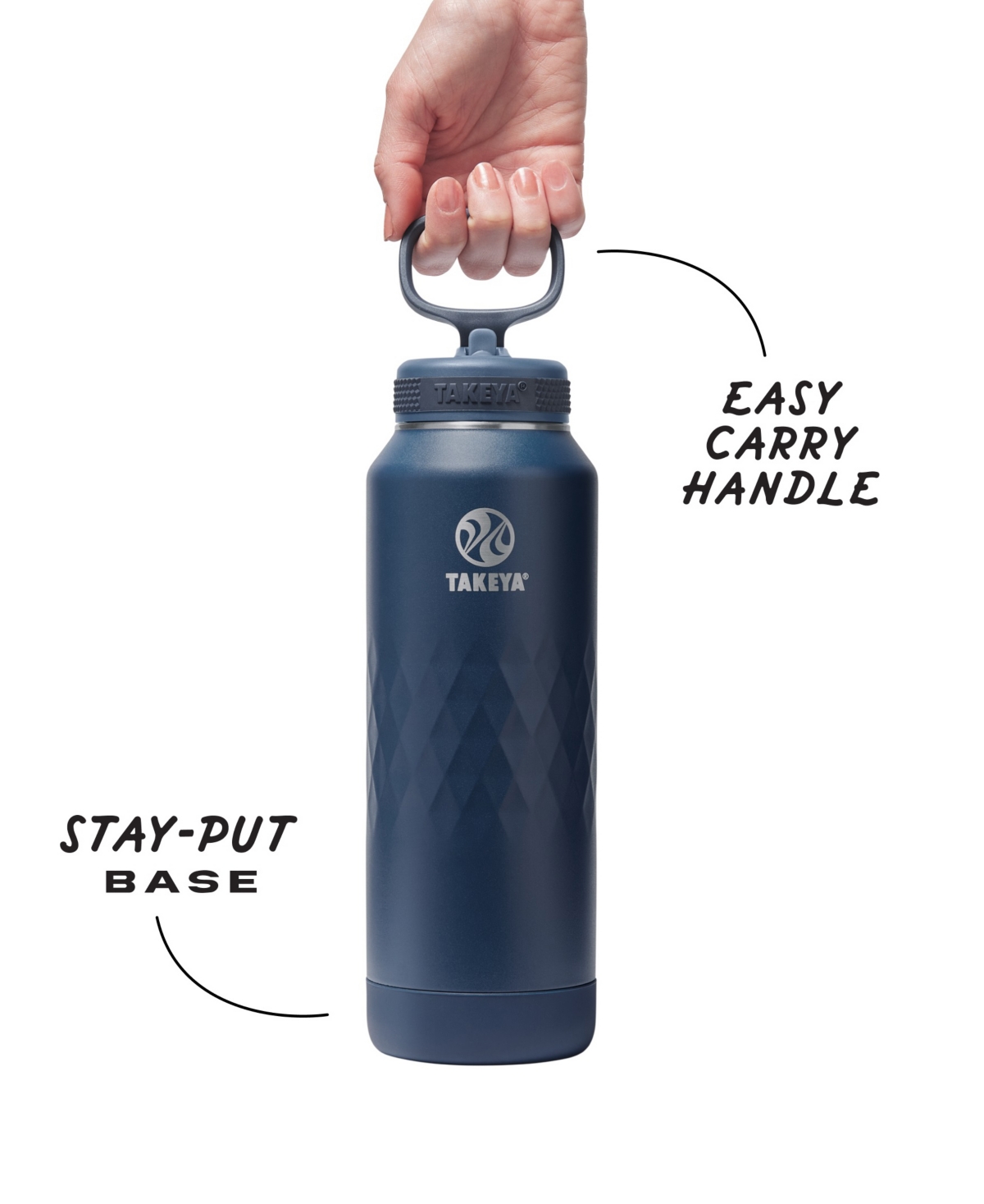 Takeya Sport 40 Oz. Triple-insulated Water Bottle With Straw Lid In Purple