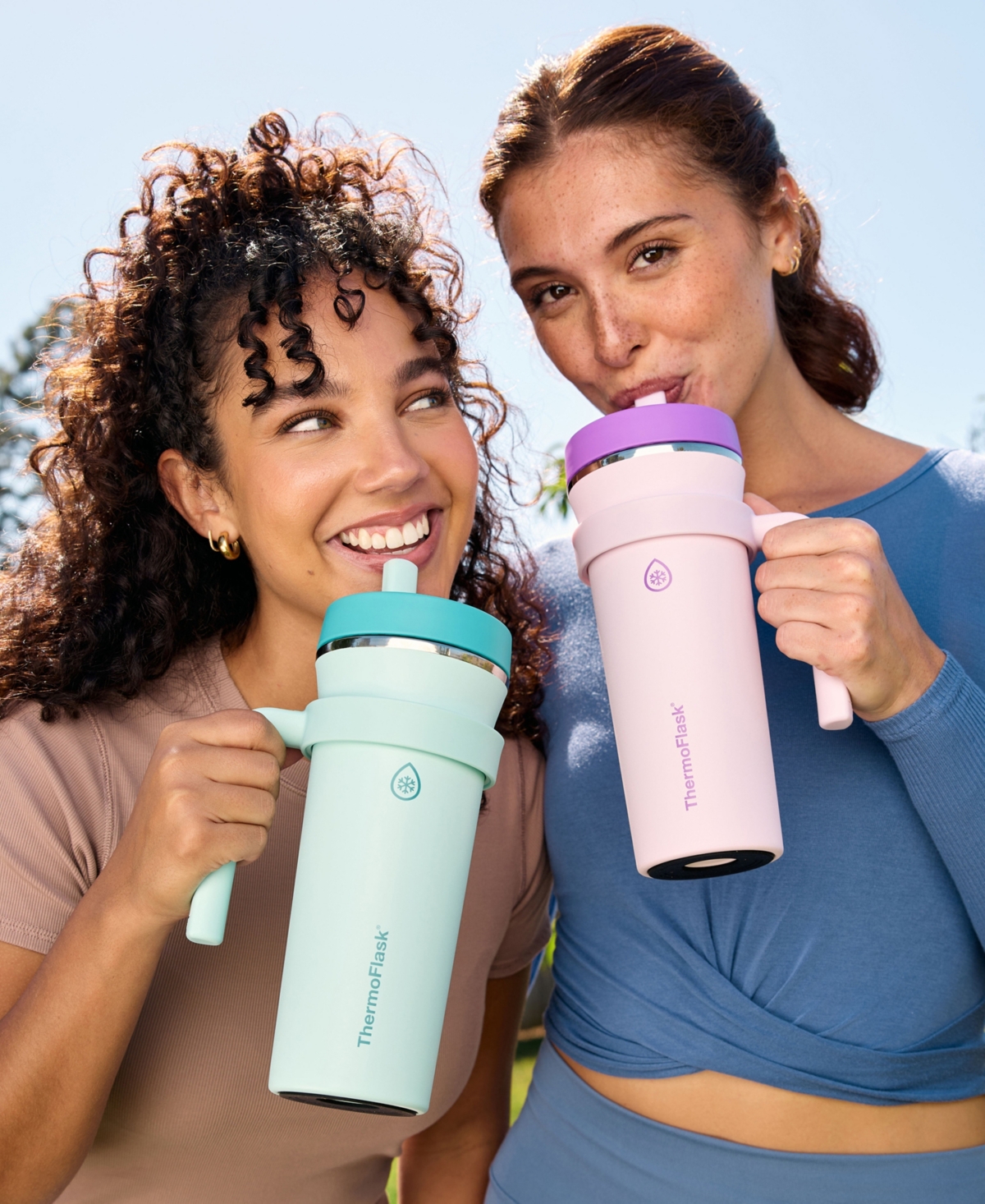 Thermoflask 32 Oz. Insulated Straw Tumbler With Removable Handle