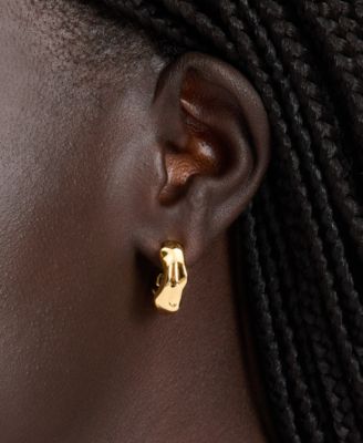 Gold-Tone Huggies Hoops Earrings