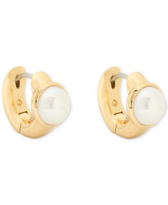 kate spade new york - Cubic Zirconia Round Huggies Earrings