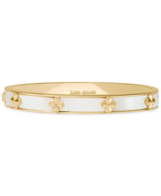 kate spade new york - Imitation Pearl Gold Hinge Bangle Bracelet