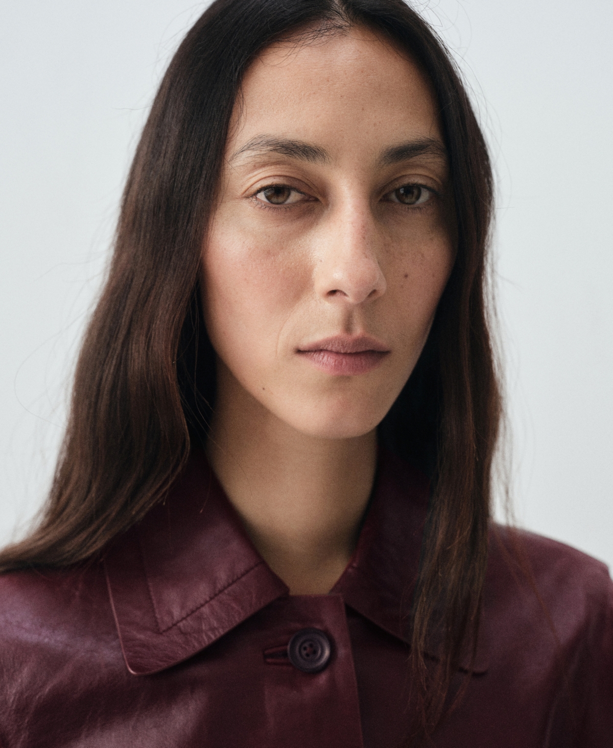 Mango Women's Leather Buttons Jacket