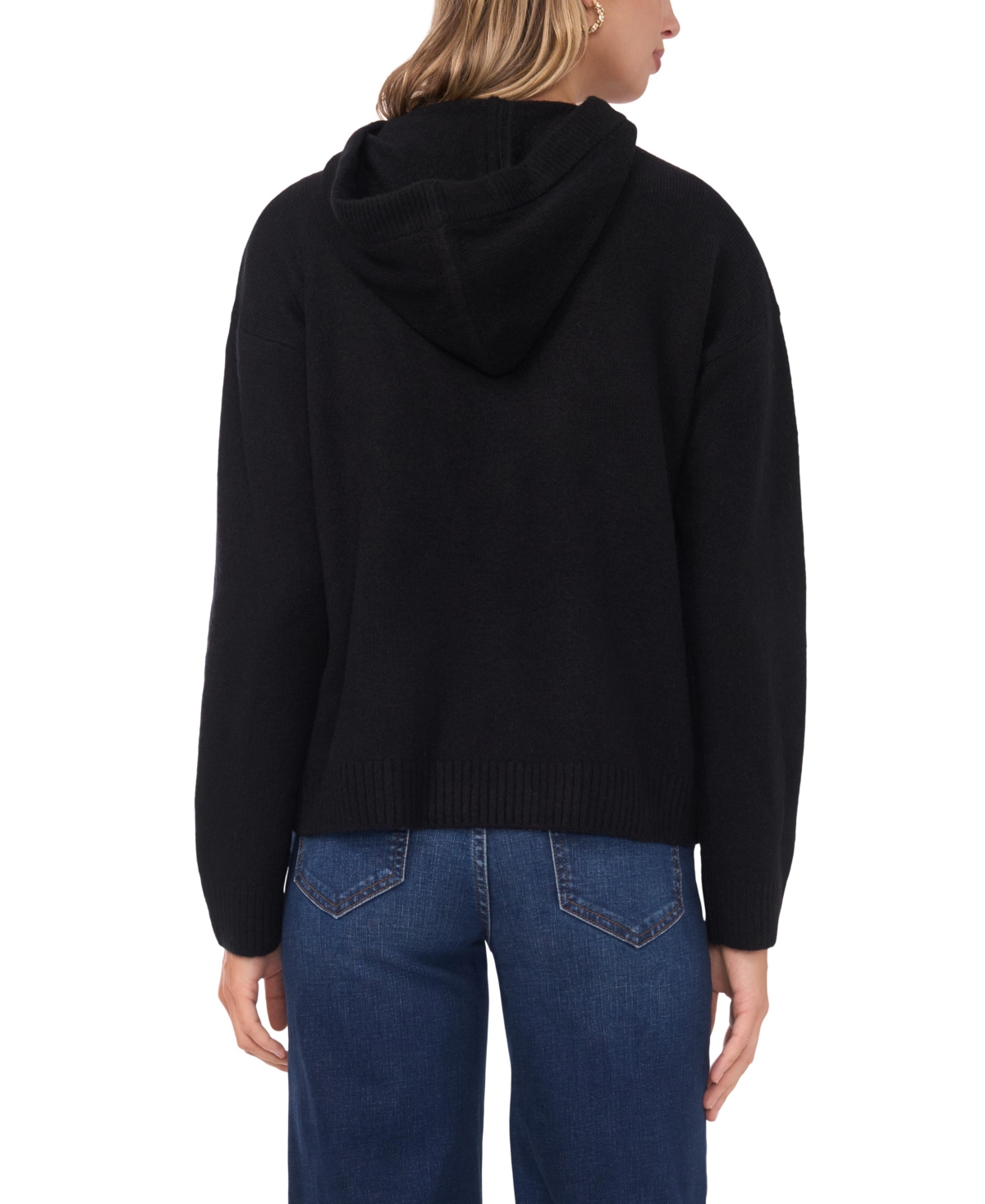 Vince Camuto Women's Heart Motif Long-Sleeve Hoodie