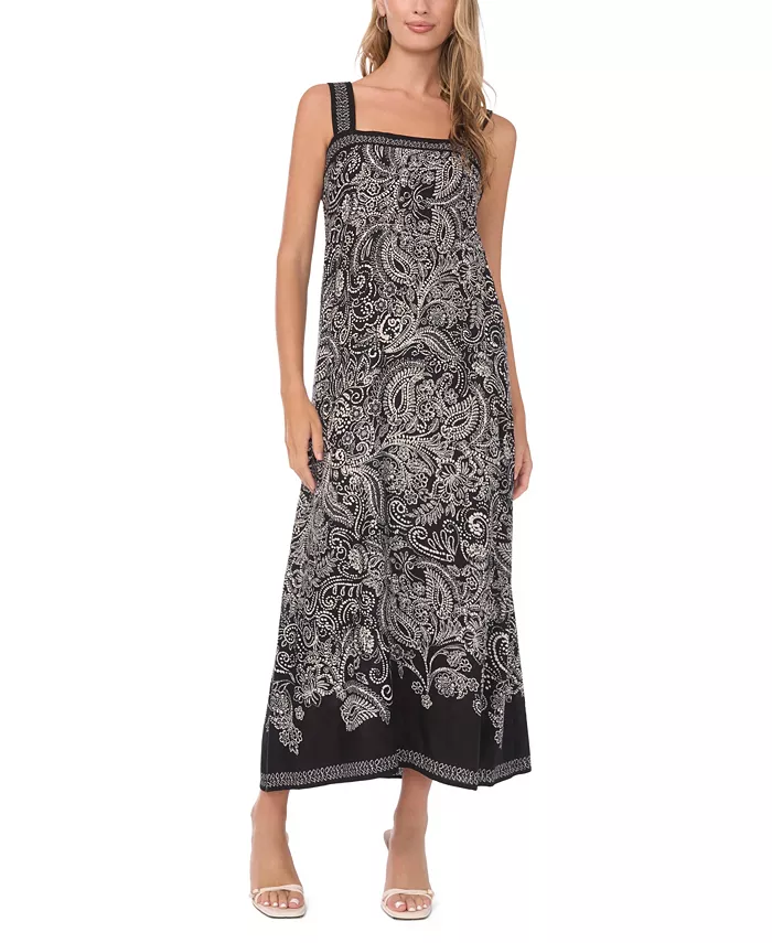 Women's Square Neck Maxi Dress - thumbnail 4