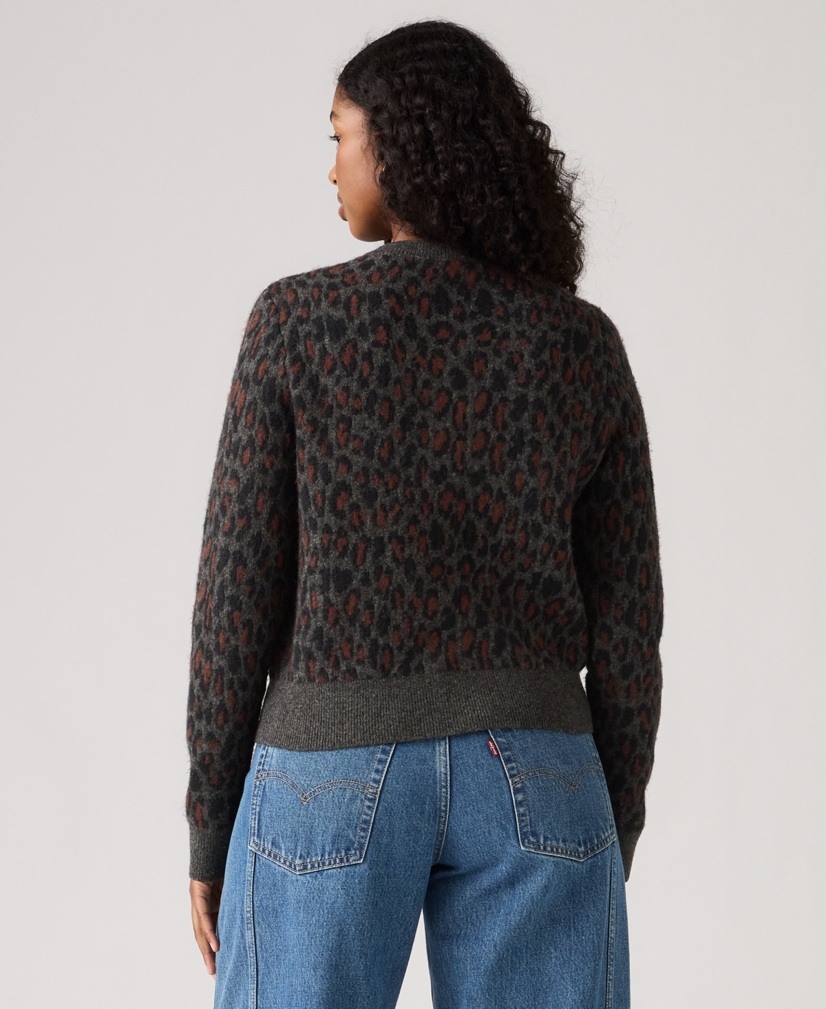 Levi's Tara Wooly Cardigan In Animal Print