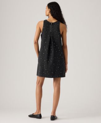 Premium Women's 90s Rhinestone Embellished Shift Dress