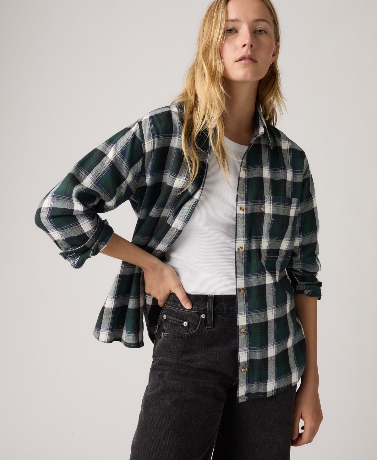 Levi's Women's Henriette Flannel Long Sleeve Shirt In Multi