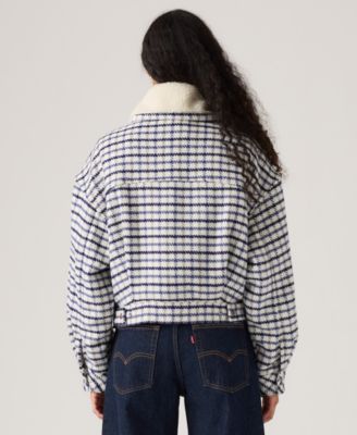 Premium Women's Shrunken 90s Trucker Long Sleeve Jacket