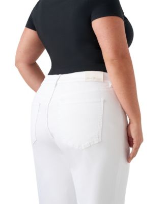 Plus Size Vintage Straight Ankle Jeans