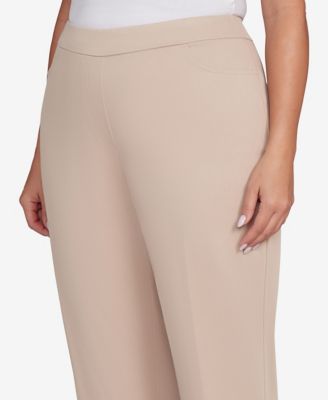 Plus Size Saratoga Springs Side Seam Pocket Short Length Twill Pants