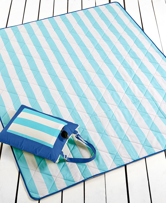 Martha Stewart Collection Cabana Stripe 60" x 72" Beach Blanket
