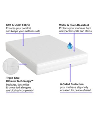 Bed Bug Blocker Zippered Mattress Cover, Queen