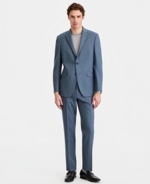 Мужские Kenneth Cole Reaction Men's Slim-Fit Nested Spring Suit