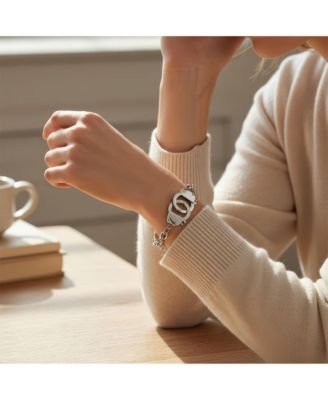 Biker Jewelry Stylish Multi Handcuff BFF Bracelet in Stainless Steel 8.5 Inch