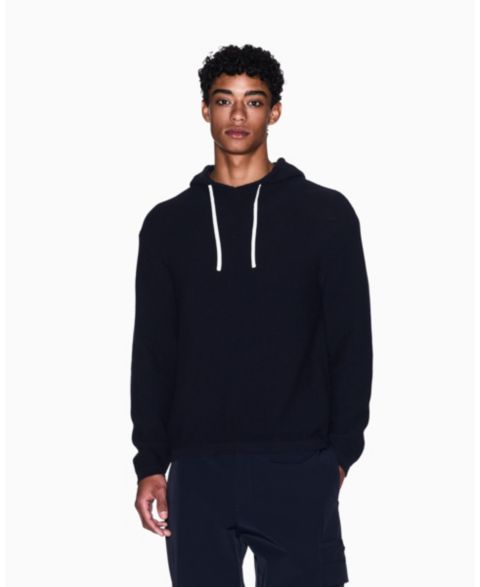 Мужское худи A|X Armani Exchange Waffle Knit, цвет: Глубокий тёмно-синий