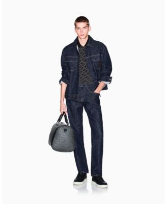 Men's Allover Logo Collar Tipping Polo Shirt