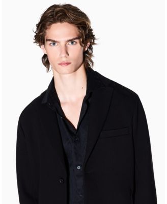 Men's Allover Logo Jacquard Woven Shirt