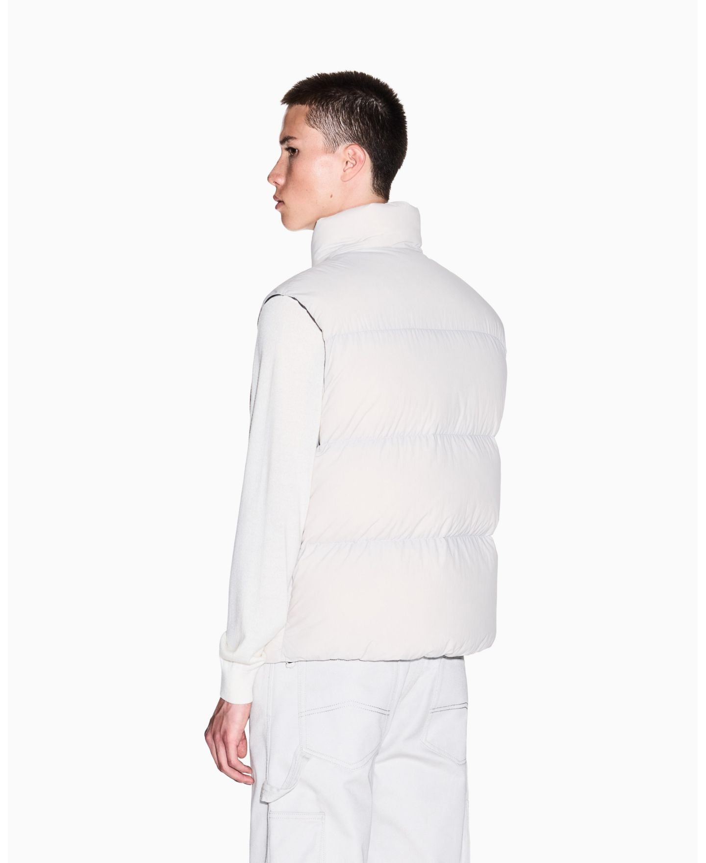 Мужской жилет A|X Armani Exchange Cozy Lab Puffer Vest, цвет: Светлый серый — фото 4