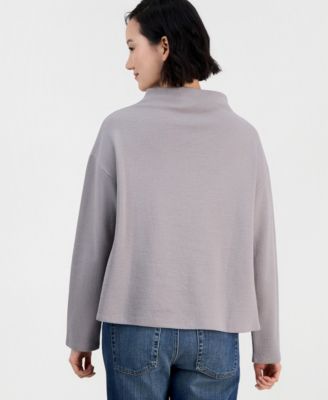 Women's Funnel Neck Long-Sleeve Box Top