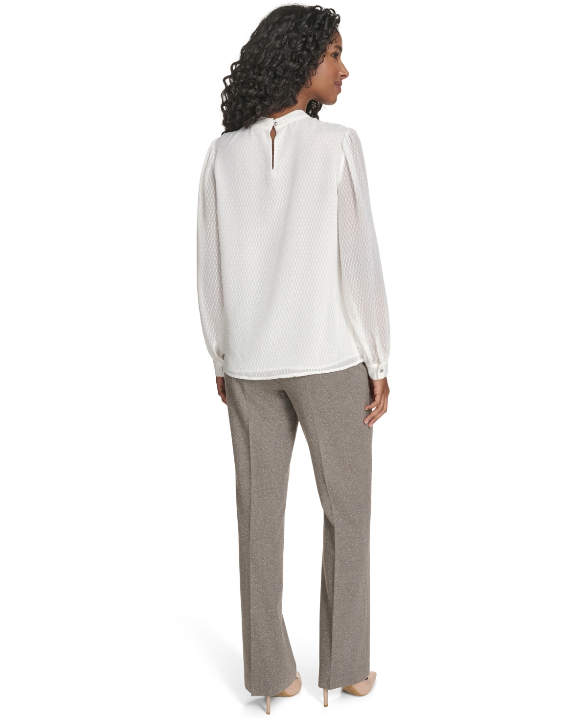 Calvin Klein Women's Textured Long Sleeve Top