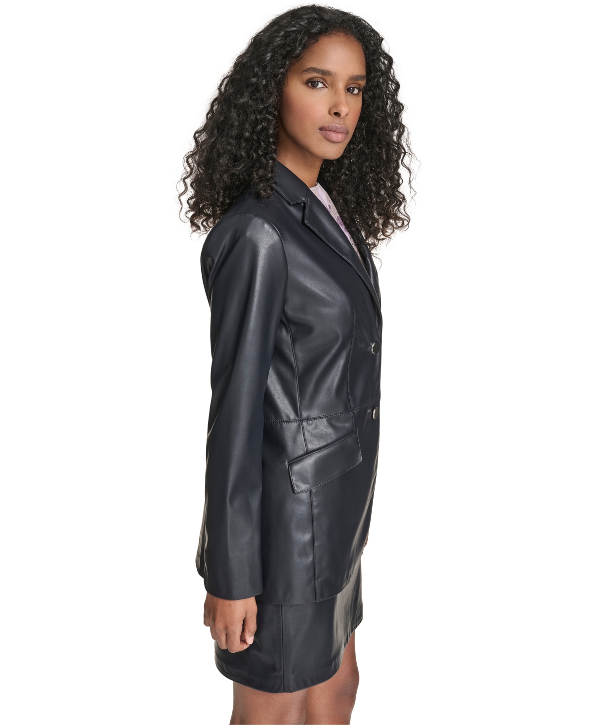 Calvin Klein Women's Two Button Blazer In Multi