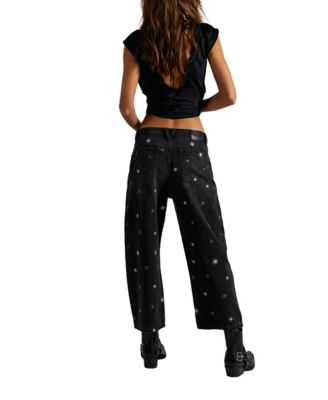 Women's Deep Trance Shine Embroidered Jeans