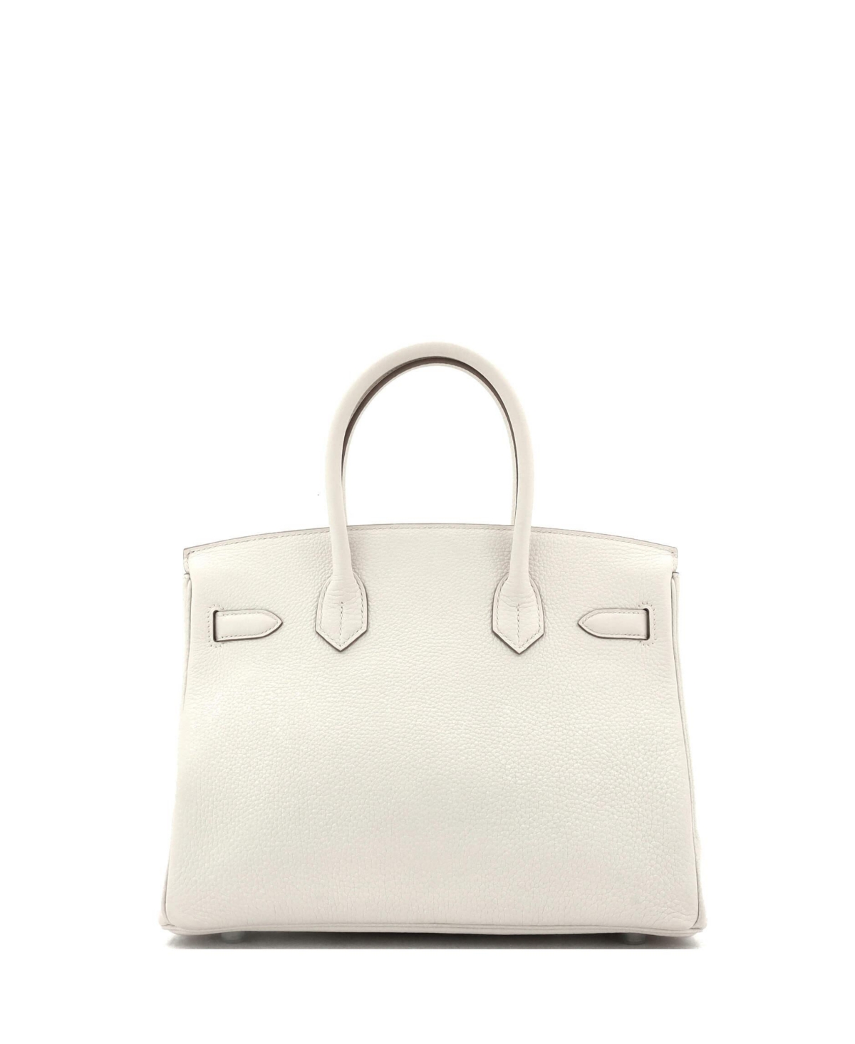 Pre-Owned Hermes Birkin Handbag Light Togo with Palladium Hardware