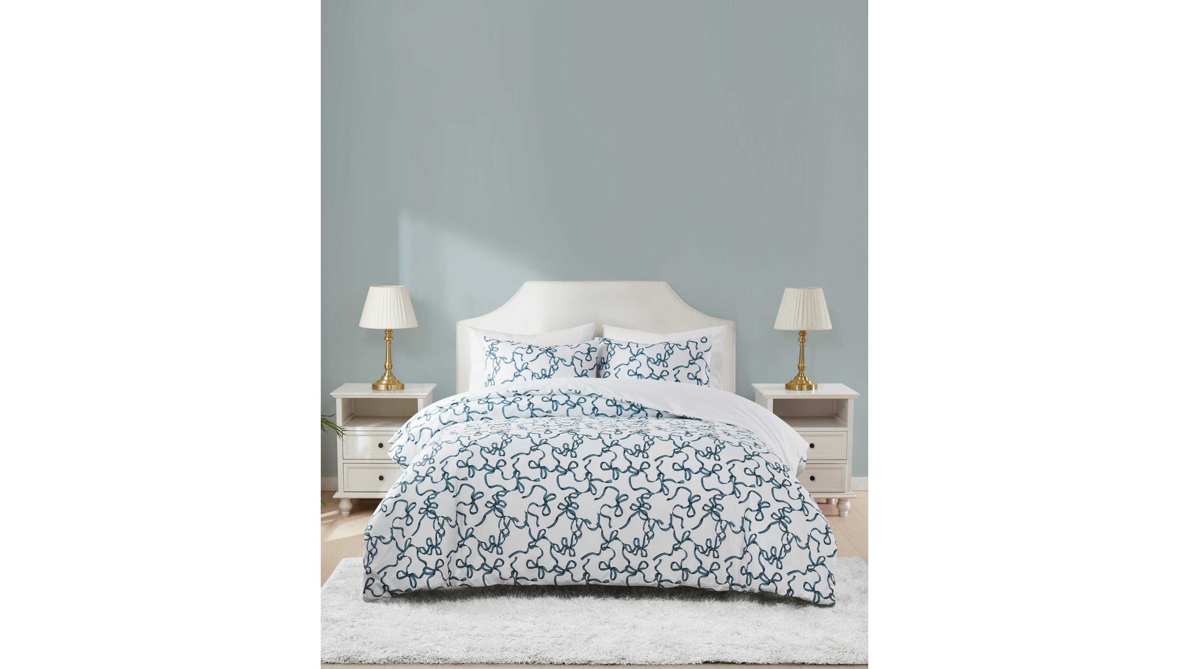 Truly Soft Printed Bow Whimsy 3-Pc. Comforter Set, King