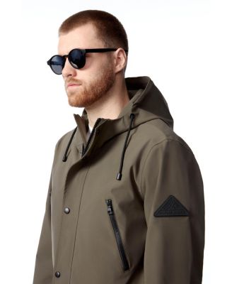 Men's Banks | Hooded Drawstring Raincoat