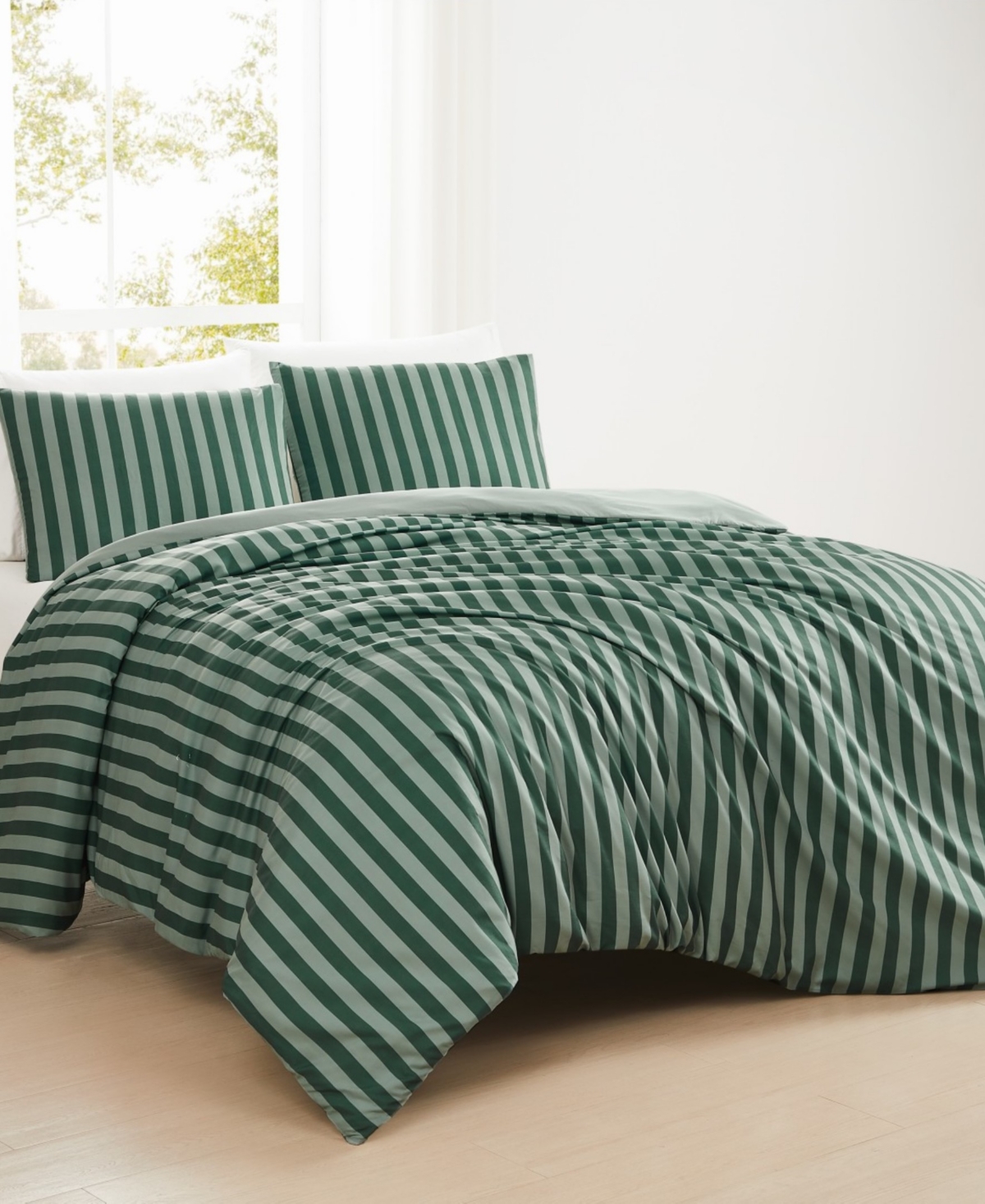 Truly Soft Weston Stripe 3-Pc. Duvet Set, King