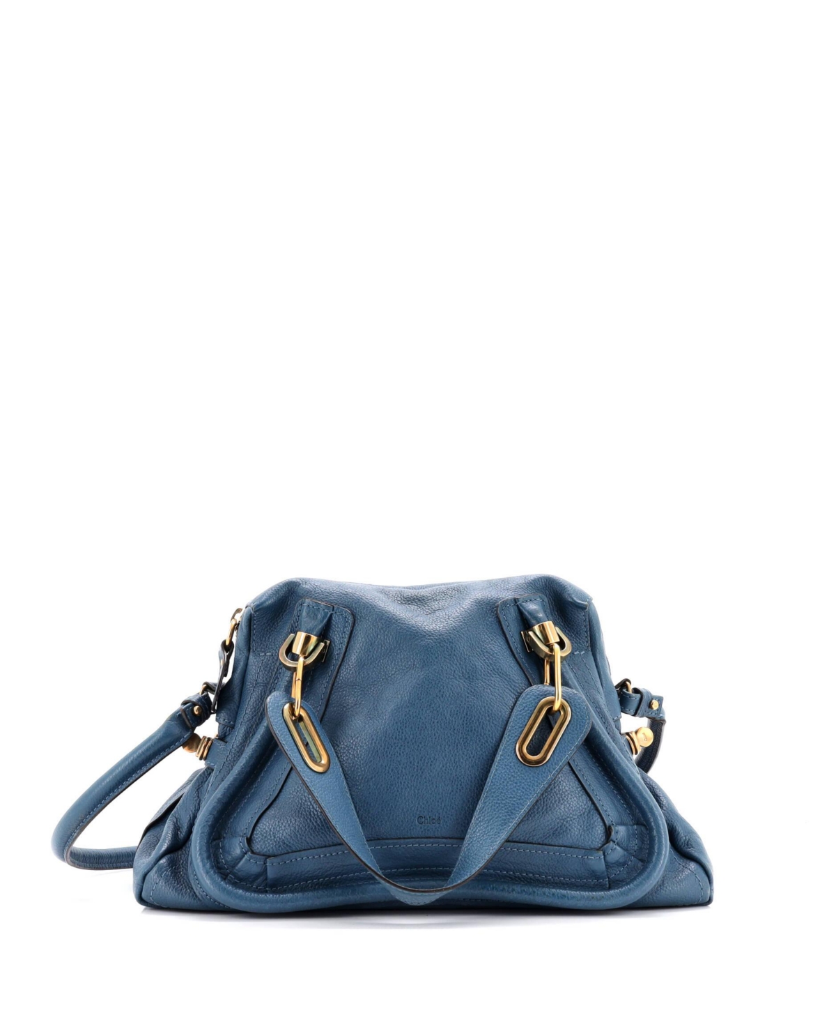 Pre-Owned Chloe Medium Paraty Top Handle Bag Leather