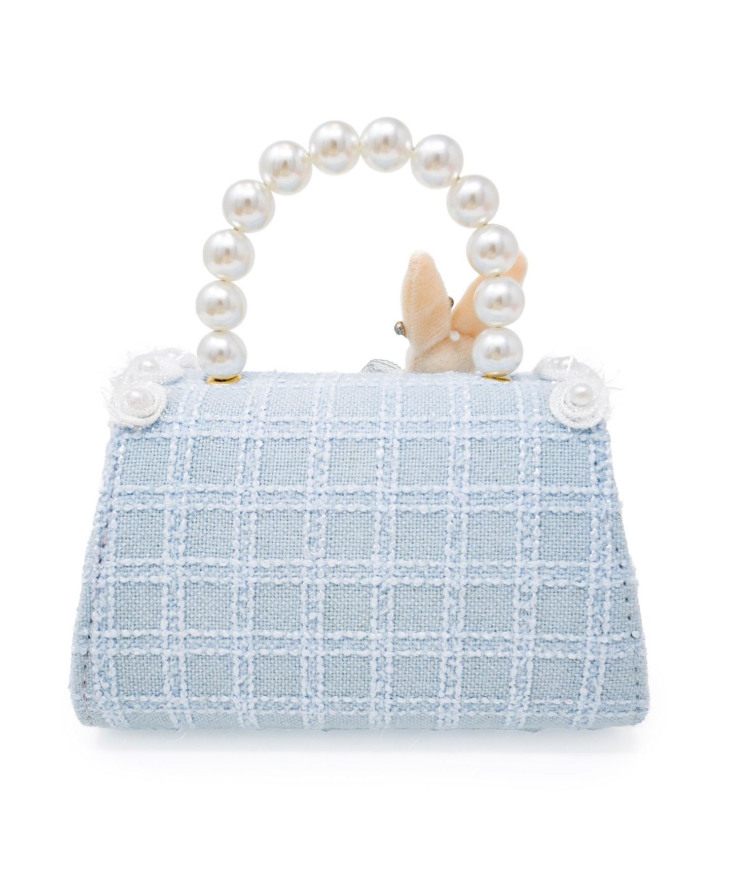 Сумка Puttisu Bunny Bloom Handbag для девочек, цвет: Пудрово-голубой — фото 3