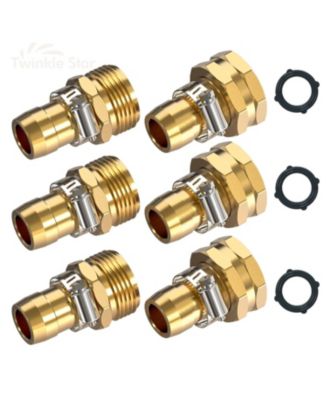 Garden Hose Repair Connector Kit Male and Female 3-Pack