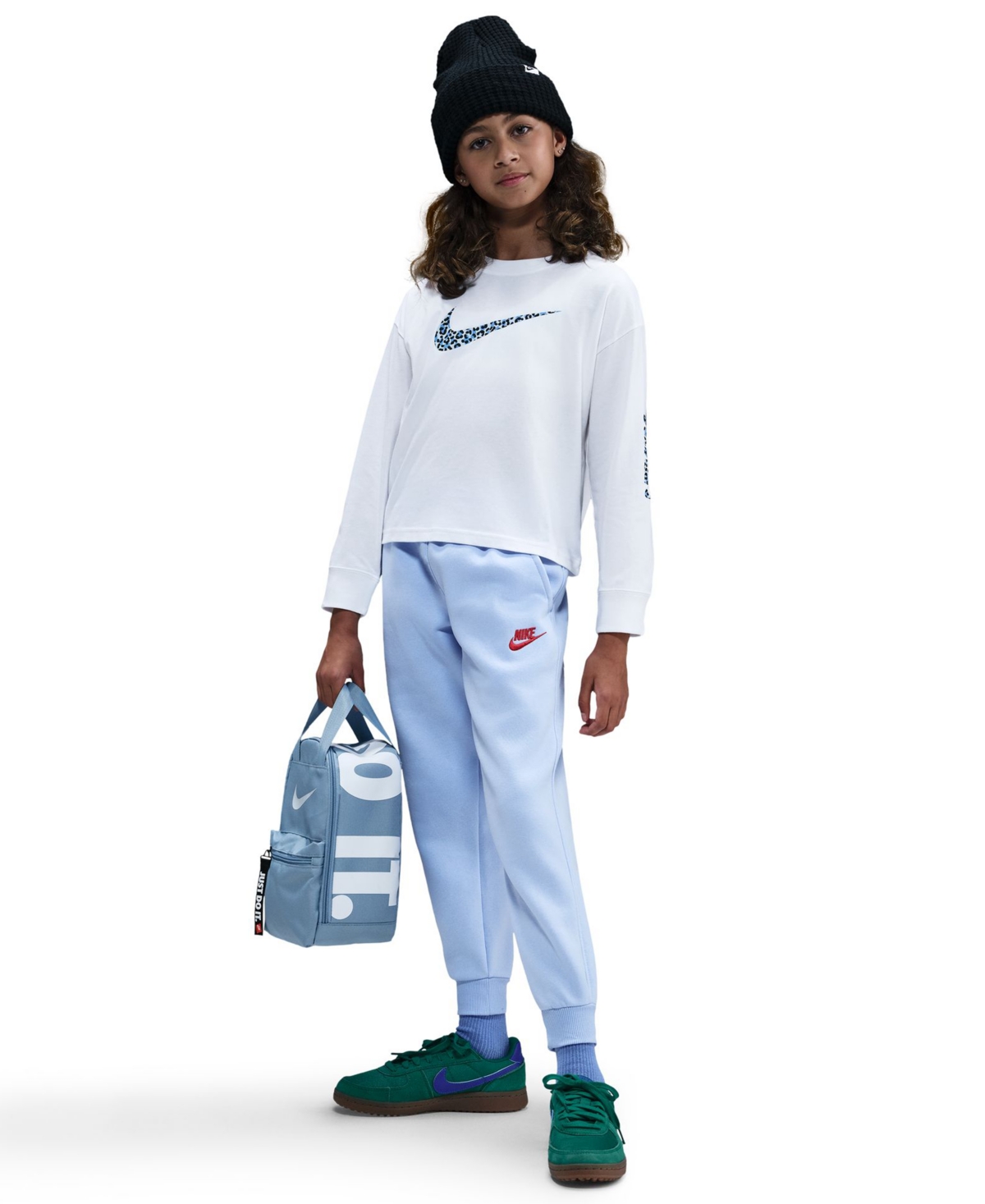 Nike Girls 7-16 Sportswear Long-sleeve T-shirt In White